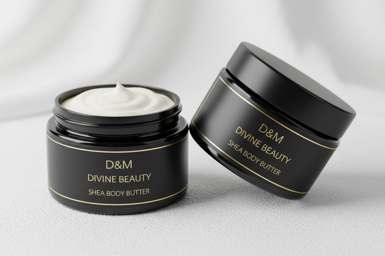 Shea Body Butter with D&M Divine Beauty - Clean Design