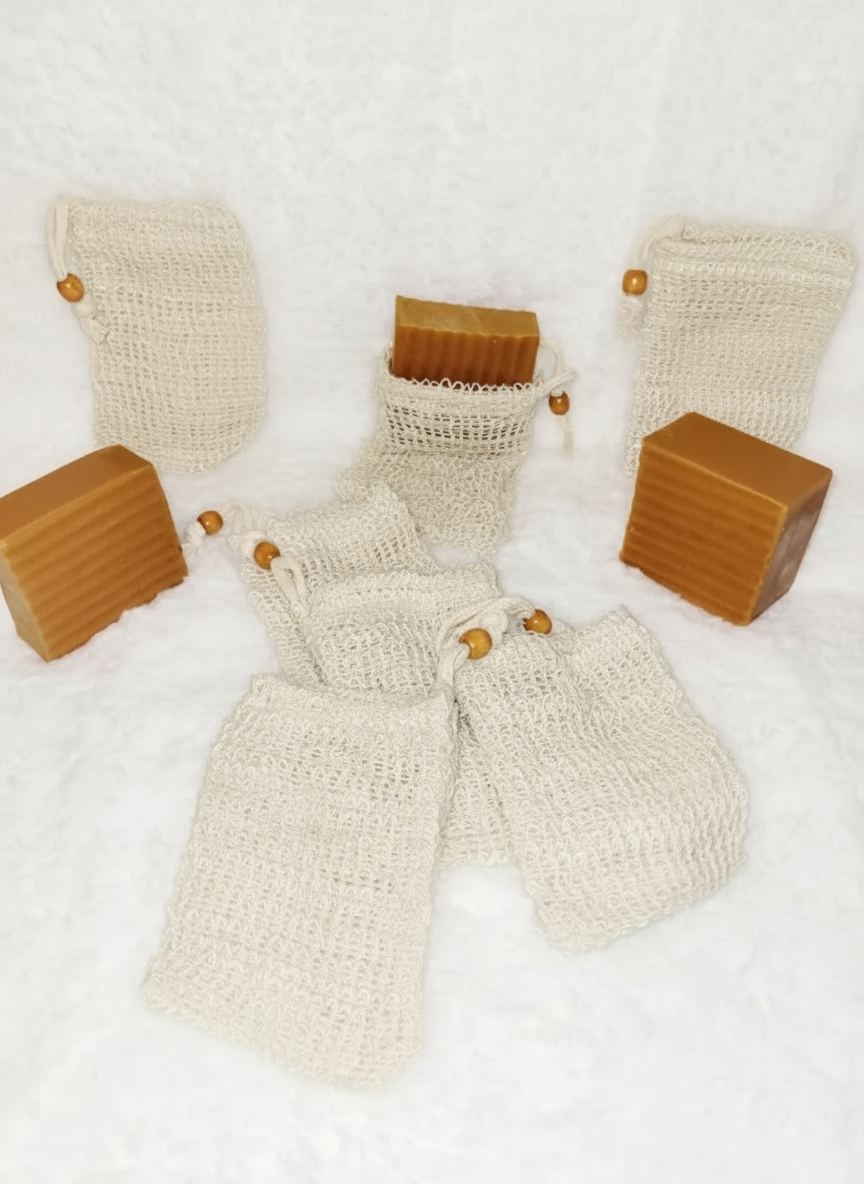 Refined Exfoliating Soap Pouch Background